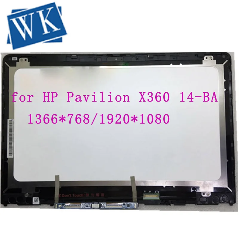 

14" FHD LCD Display with TOUCH for HP PAVILION X360 14M-BA 14-ba series LED Screen Replacement 1920*1080/1366*768