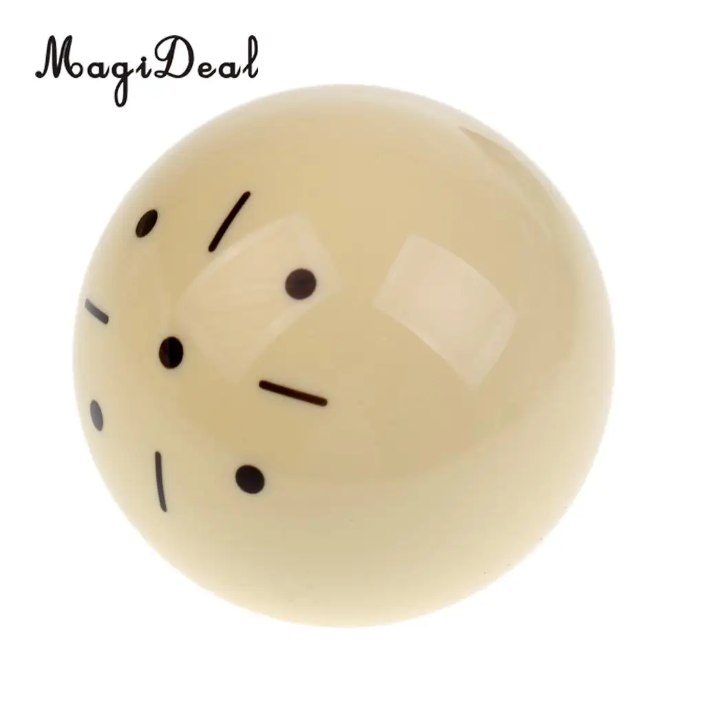 MagiDeal Black Dot Practice Training Billiard Pool Cue Ball 2 1/4' 6 oz