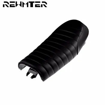 

Motorcycle Parts Hump Custom Vintage Cushion Flat Brat Tracker Seat Saddle For Honda CB350 CL350 Retro Cafe Racer Black