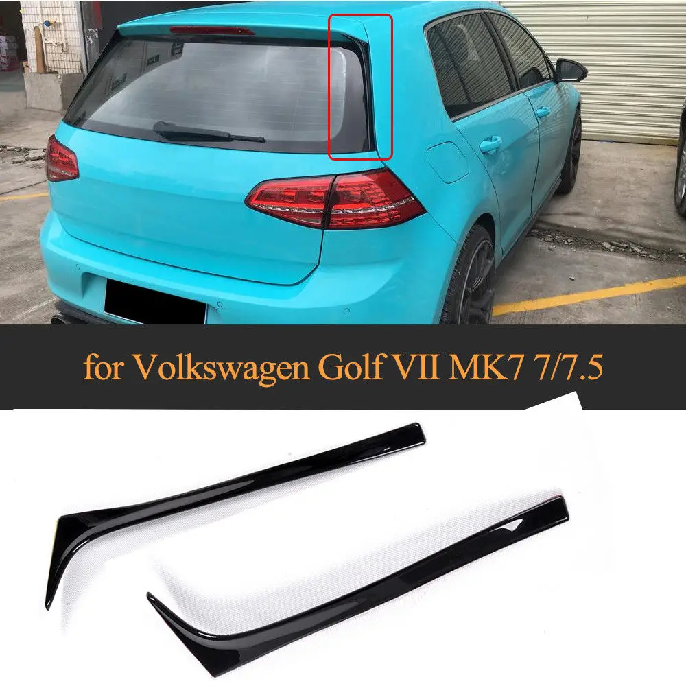 

ABS Glossy Black TrunkSpoiler Side Wing Flap For VW GOLF 7 VII MK7 TSI TDI 14-18