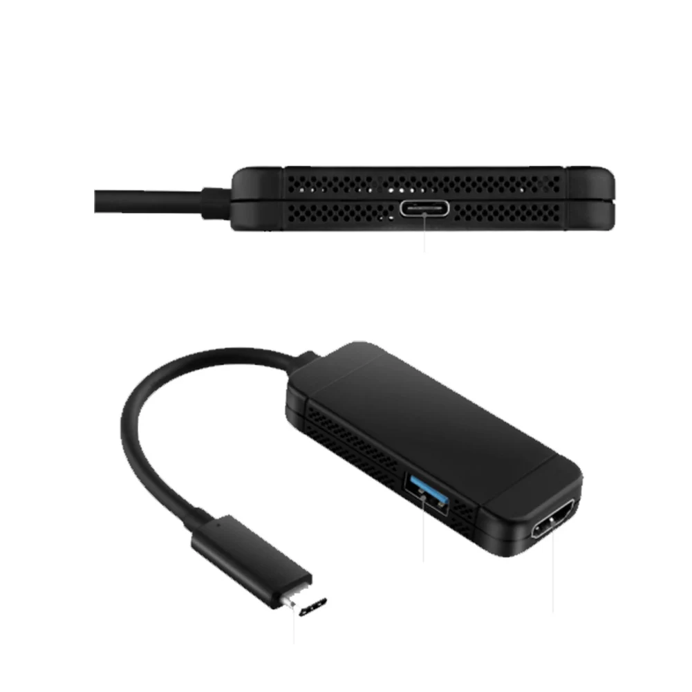 

Portable 3 In 1 Type-C to HDMI Adapter Hub USB-C to HDMI Converter Cable for Nintend Switch EM88