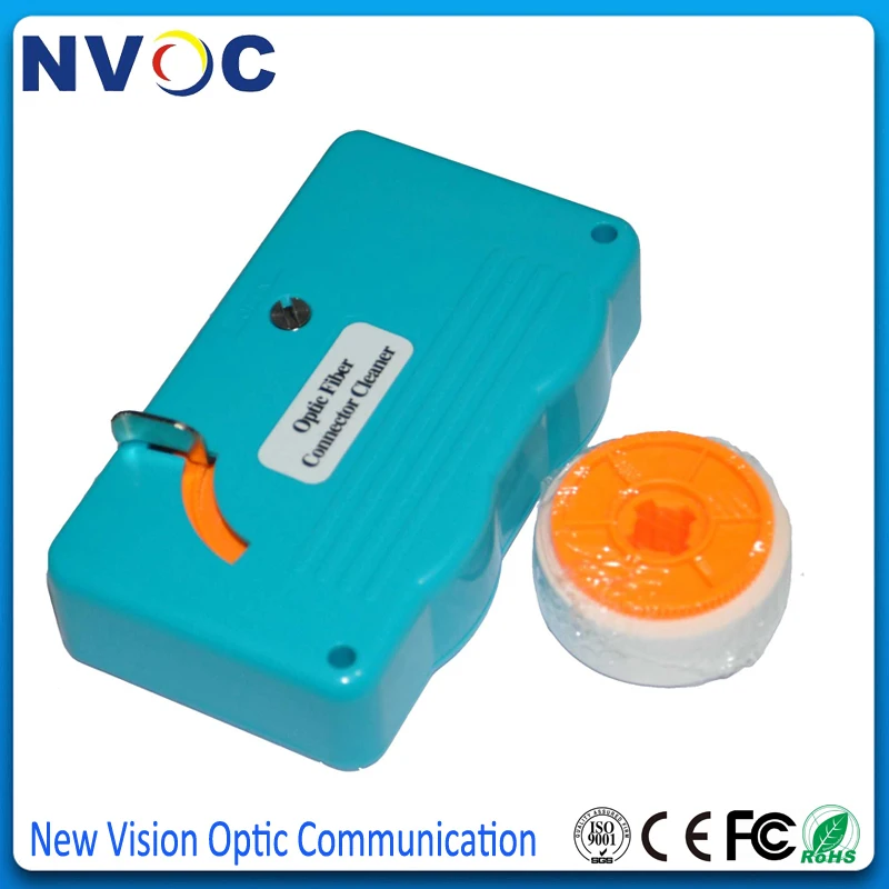 

2Pcs/Lot,Optical Fiber Connector Reel Cleaner/Cleaning Cassettes/Fiber Optic Connector Cleaner+1Pcs Spare Cleaning Tape