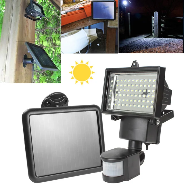 Aliexpress Led Solar Light Waterproof Super Bright Led Solar Light Waterproof Super Bright 60 Outdoor Floodlight With Pir Motion Sensor Security Lamp