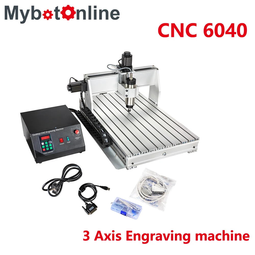 

CNC 800W/1.5KW/2.2KW 6040 3 Axis Engraver Engraving Machine CNC Router Machine Support USB Milling Cutting Machine