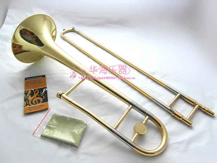 High Quality Bb Tune Tenor Trombone B Flat Brass Gold plated