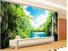 ФОТО 3d room wallpaper home decoration beautiful wonderland romantic alpine landscape background wall