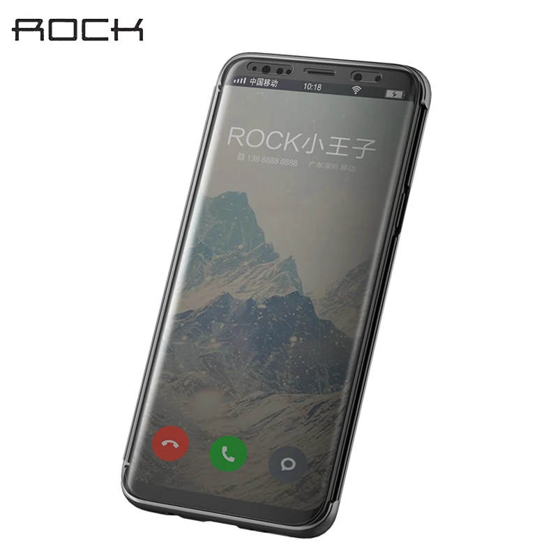 

Flip Case For Samsung Galaxy S9 S9 Plus Cover ROCK Smart View Full Window Flip Cases For Galaxy S9 Plus TPU+PC Dr.V Series