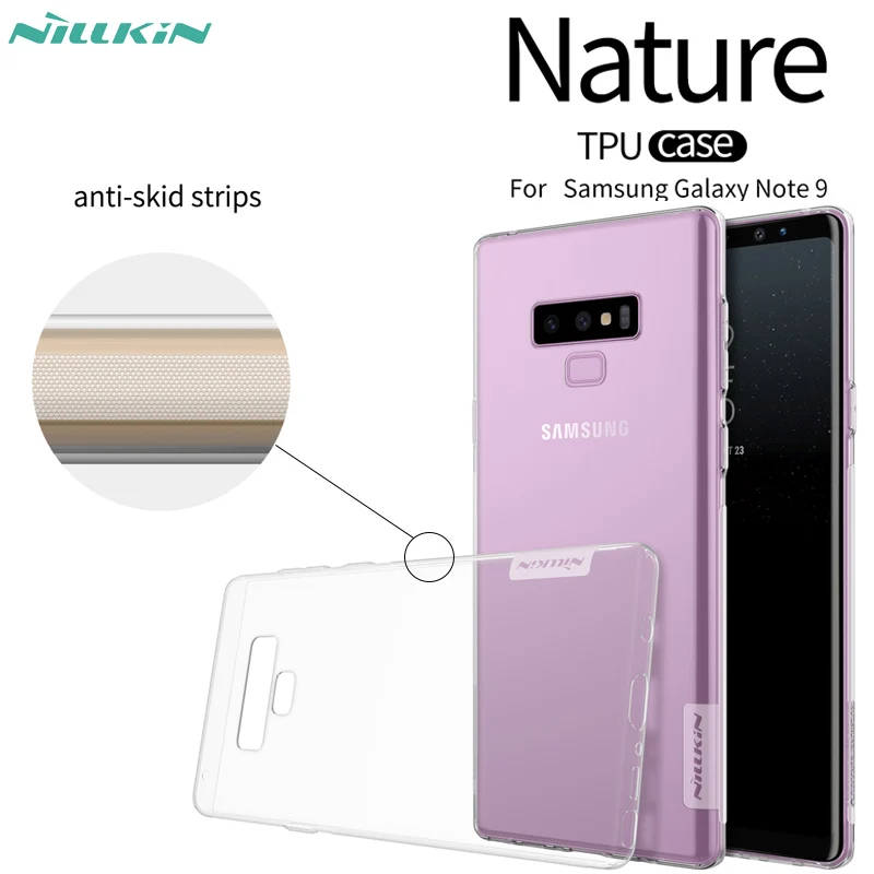 

for Samsung Galaxy Note 9 case Nillkin nature Transparent Clear Soft silicon TPU Protector case cover for galaxy Note 9