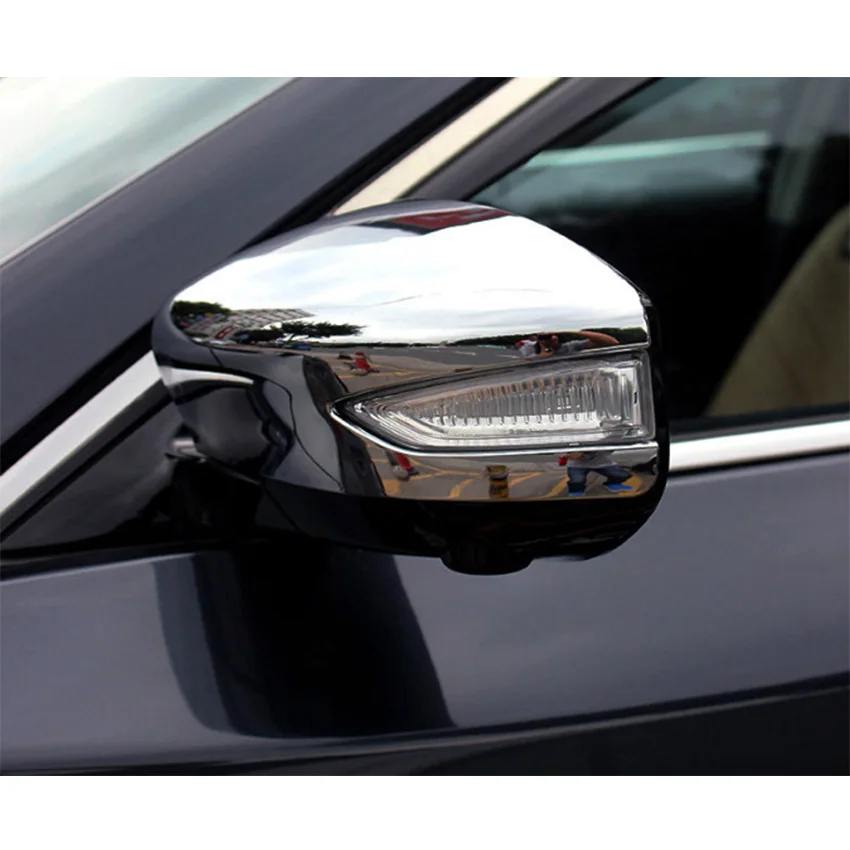 YAQUICKA Fit For Nissan Teana Altima 2013-2018 Car Rear View Mirror Cover Protection Trim Sticker ABS Chrome Accessories | Автомобили и