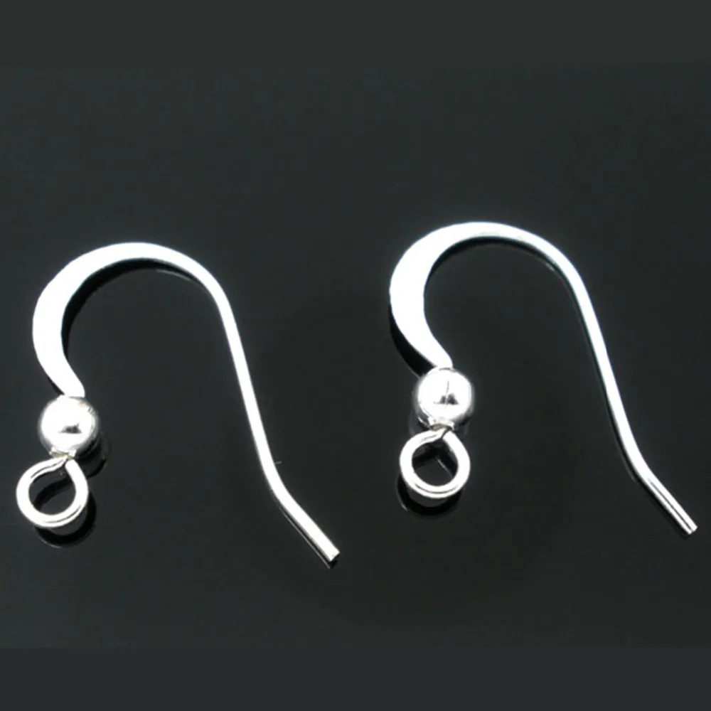 SILVER PLATED EARRING HOOKS X 20 OR 40