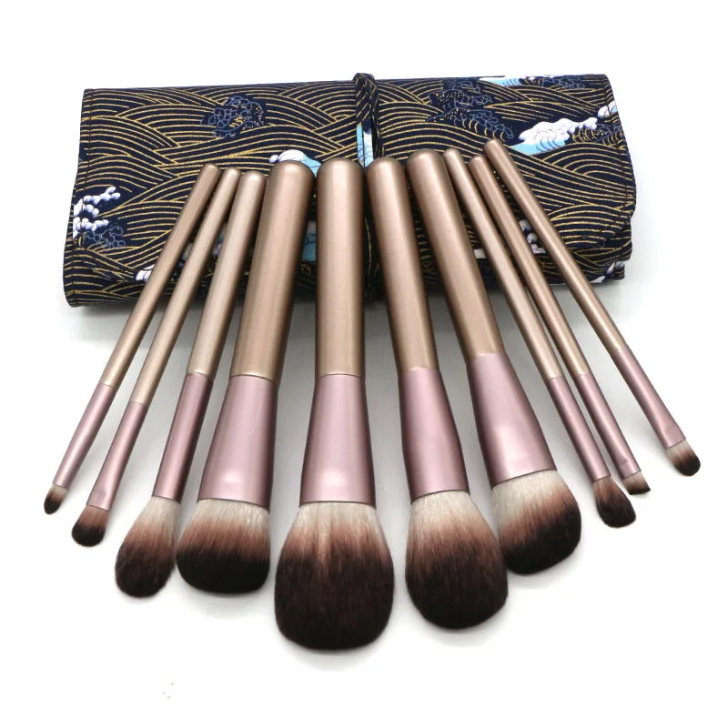 Eight new portable PU bag makeup brush set multi-function makeup brush set make-up beauty makeup tools Brush pincel maquiagem
