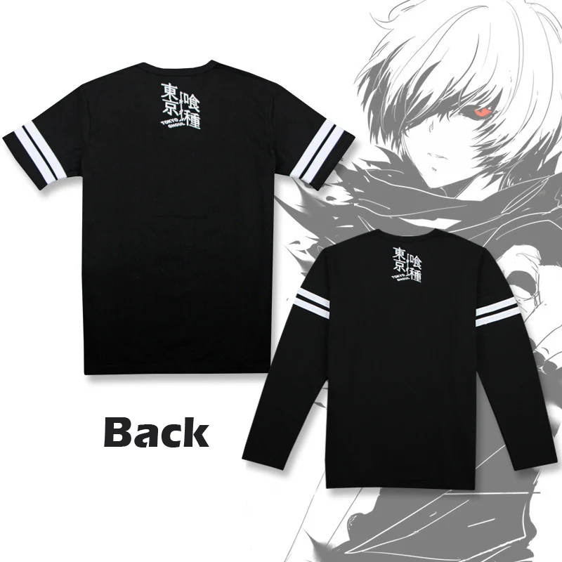 Ken Kaneki Cosplay Costumes T-shirts Tokyo Ghoul T shirt Men Women Short Sleeve Summer Tees Tops For Halloween Party Luxtees (2)