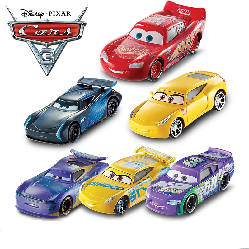 

Disney Pixar Cars 3 Lightning McQueen Mack Jackson Storm The King 1:55 Diecast Model CarsToys Kids Birthday Christmas Gifts