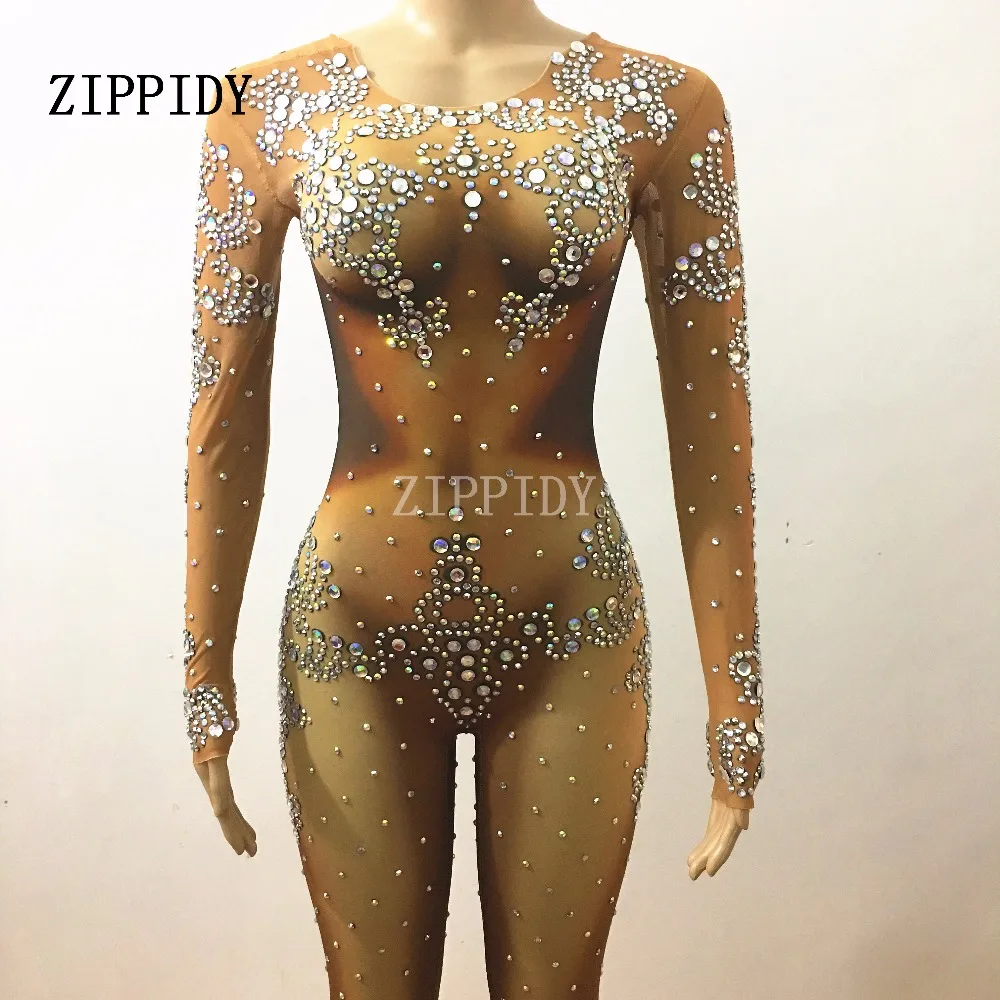 full body sequin jumpsuit
