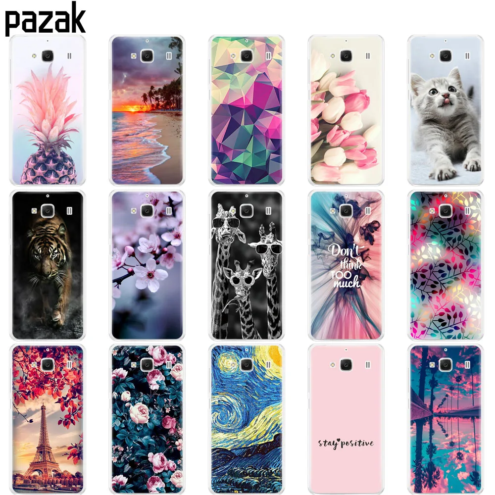 

Case For Xiaomi Redmi 2 case coque Silicone Cover on For Xiaomi Hongmi Redmi 2 Hongmi2 bumper full 360 Protective bumper cute
