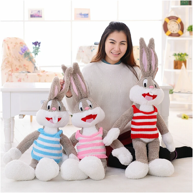 1 шт., 100 см, мультяшный товар, плюшевый кролик чучела животных, Kawaii кукла для детей, мягкая подушка для девочек