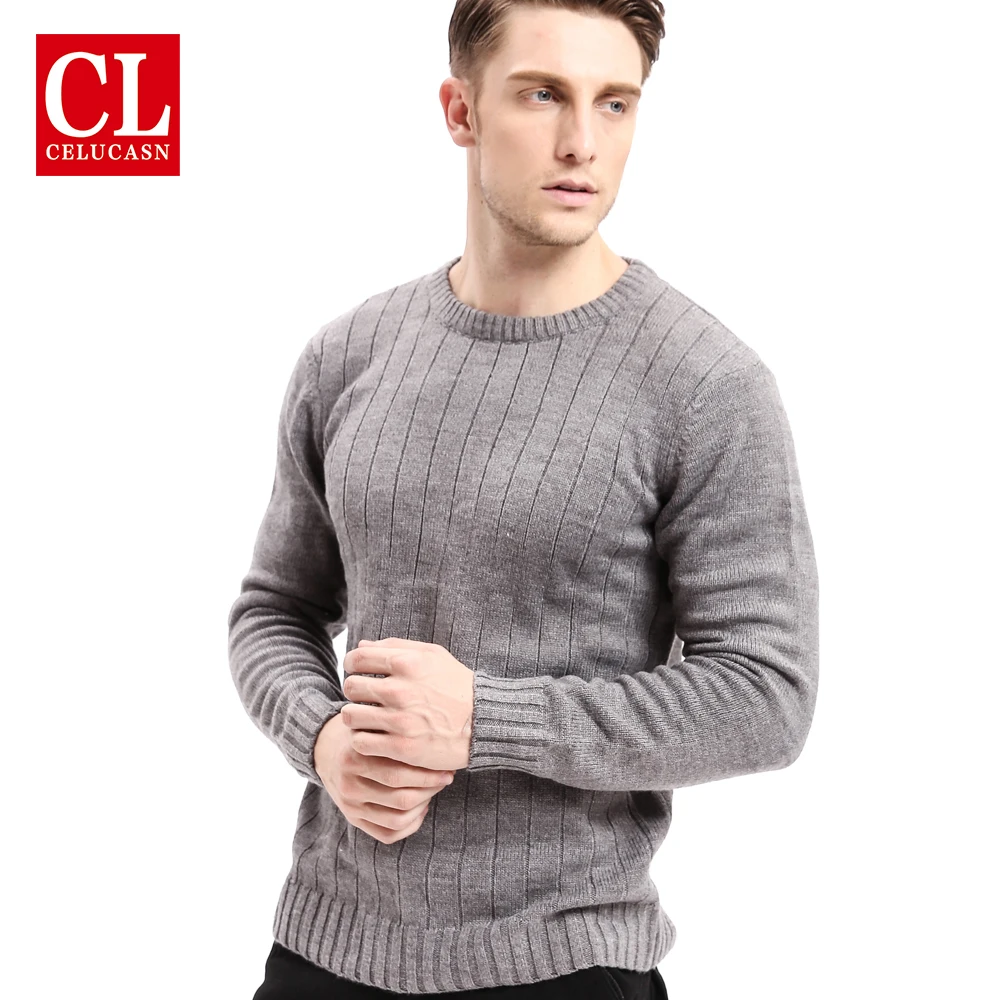 Celucasn Top Quality Famous Brand 2018 New Fashion Men Sweaters and