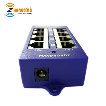 

Security Gigabit PoE Injector Add PoE Function To Any Switch PoE Panel 1000Mbps From 802.3af/at Standard