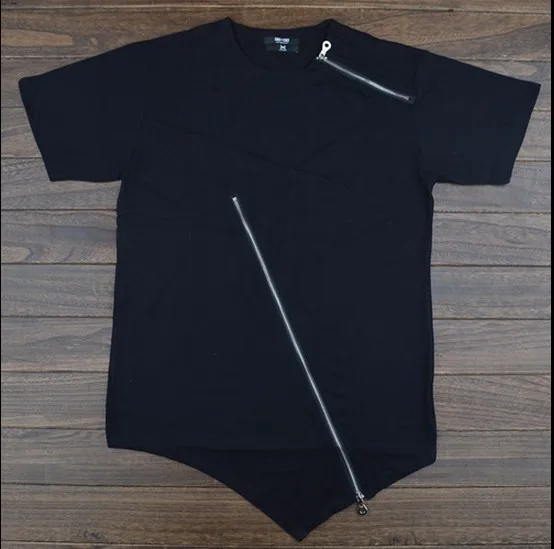 Kanye West Zipper Tee Black White Dress T Shirt Homme Et Femme Kanye West Zipper Tee Black White Dress T Shirt Homme Et Femme Coco