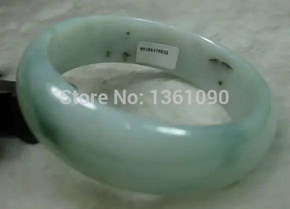 Wyanshun 00675 натуральный класс &quotA&quot красивый зеленый k браслет 59 мм (A0429)|bangle bracelet|natural