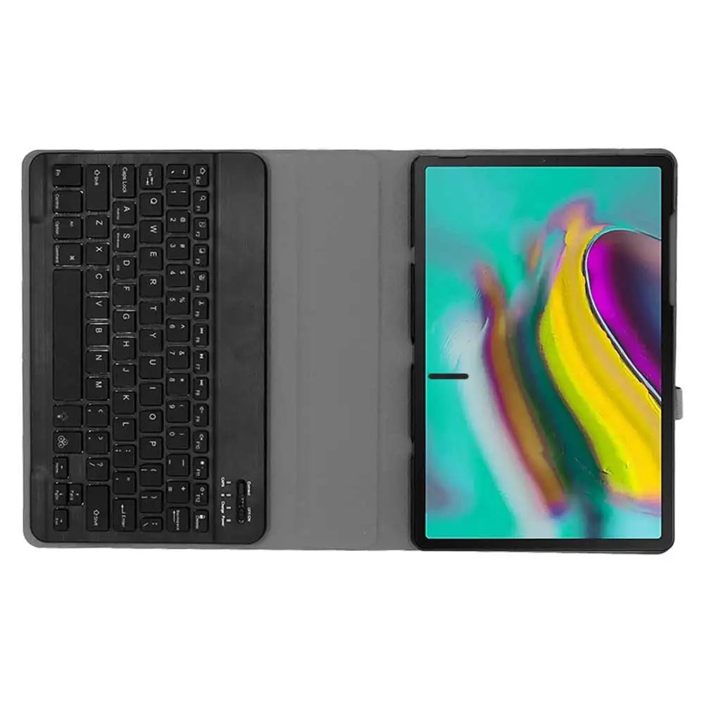  Backlit Bluetooth Wireless Keyboard Case for Samsung Galaxy Tab A 10.1 2019 T510 T515 Print Leather