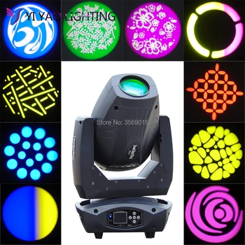 

200w Led Spot Moving Head Stage Lights DMX Gobo Wash Focus 4 Facet Prism Effect Lightings