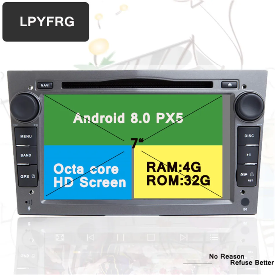 Discount Android 9.0 2 DIN DVD GPS for Vauxhall Opel Astra H G J Vectra Antara Zafira Corsa Multimedia screen radio 4G RAM tape recorder 0