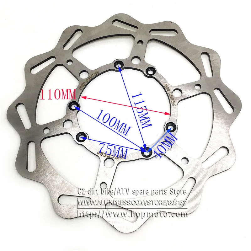 270 мм ротор дисковых передних тормозов CR CRF CR125 CR250 CR500 CRF250R CRF250X CRF450R CRF450X Мотокросс Supermotard Байк