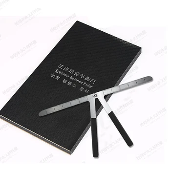 

1pcs/box Microblading Tool Stencil Grooming Measure Ruler Eyebrow Template Shaper Ruler For Permanent Makeup Beginner