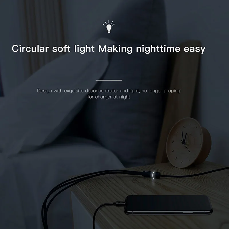 Usb-кабель Baseus 3 в 1 для iPhone, зарядный кабель для передачи данных, кабель USB type-C, кабель Micro usb для samsung Xiaomi, провод