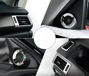 

7pcs Car Air Vent Outlet Frame Trim Door Speaker Chrome Ring trim +Glove box switch cover For Honda Accord 2013 2014 2015-2017