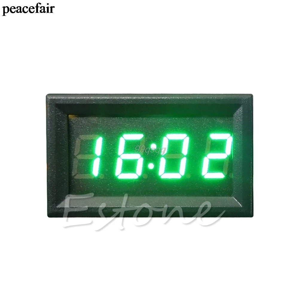 Hot Sale LED Display Digital Clock 12V/24V Dashboard Car Motorcycle Accessory 1PC Drop shipping