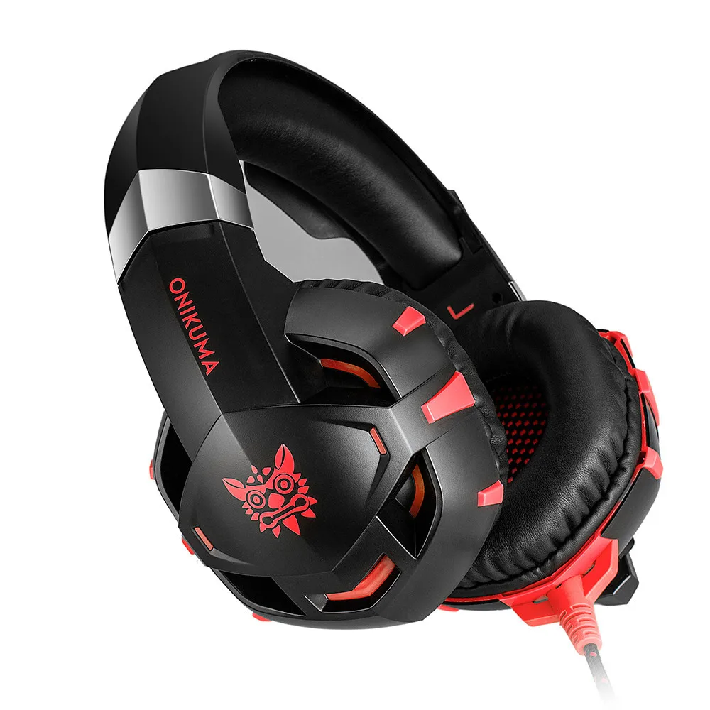 ONIKUMA Casque PS4 Игровые наушники PC Gamer стерео гарнитура с микрофоном+ профессиональная проводная USB игровая мышь