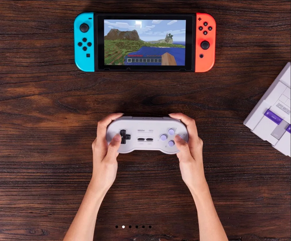 8Bitdo SN30 Bluetooth геймпад Ретро игровой контроллер Lexible джойстики четыре плеча Кнопка турбо функция для nintendo Switch