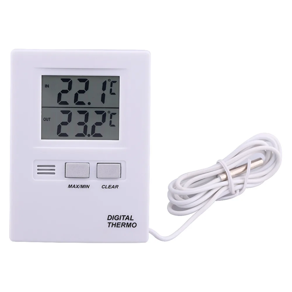 High LCD Digital Indoor&Outdoor Digital Thermometer Temperature Meter