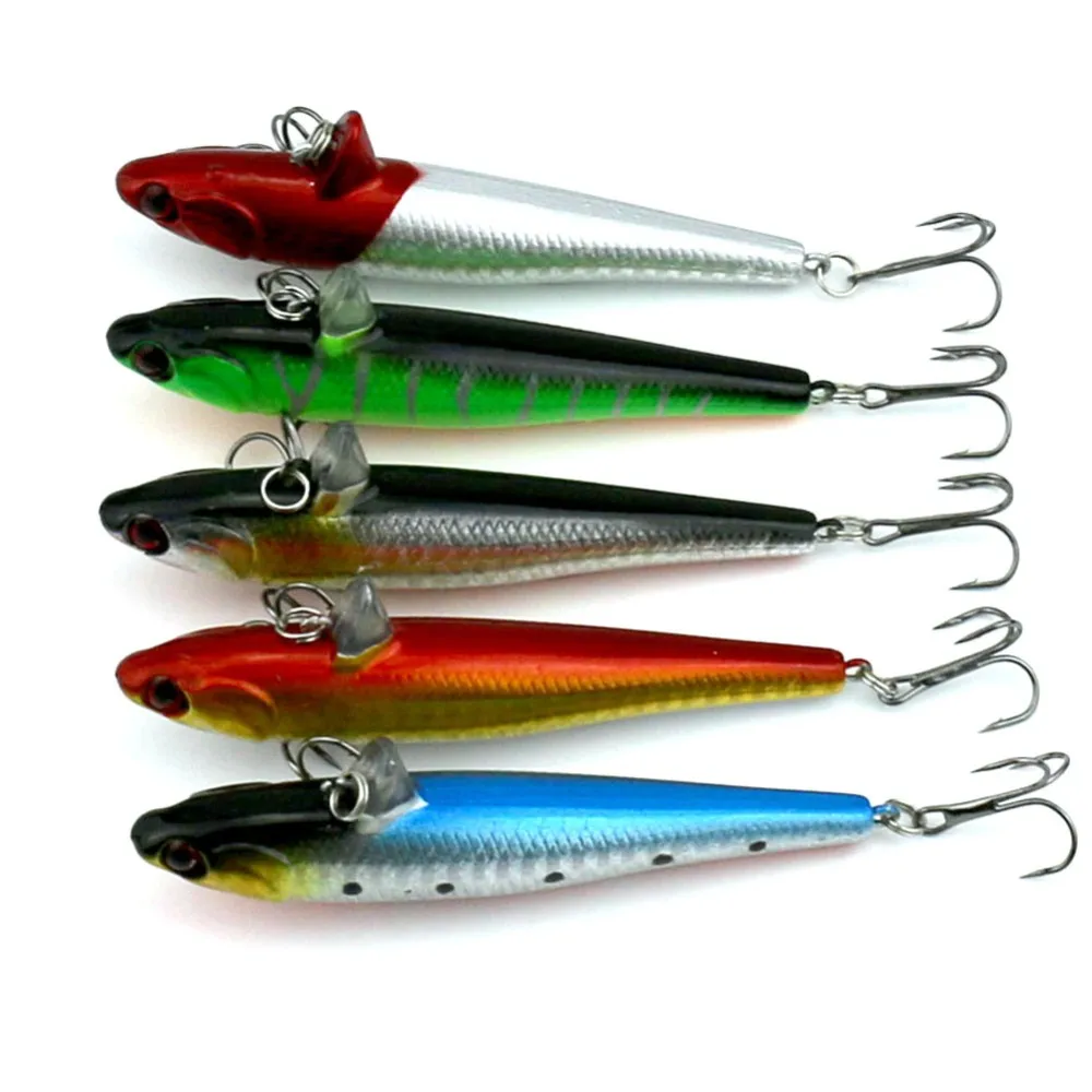Isca de Pesca Cabeça de Cobra Infof 14.5g 0.51oz Afundando Lápis Minnow Isca Mar Baixo Pique Vara Wobbler Kamikaze China 9 cm - 3.54in 3 Iscas artificiais