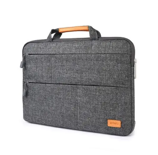 WIWU сумка для ноутбука, чехол с несколькими карманами, водонепроницаемая нейлоновая сумка для ноутбука MacBook Pro 13 15 Air 13, портативный чехол для ноутбука с Stan