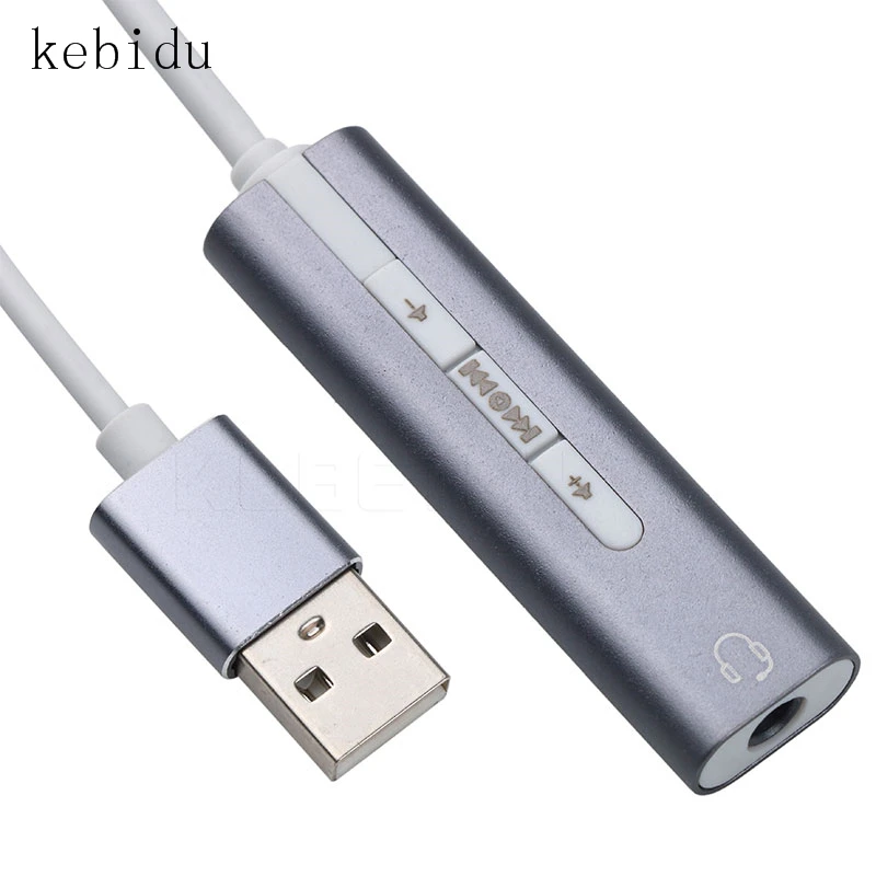 

kebidu Sound Cards USB C Type-C Sound Card External Converter Adapter with 3.5mm Aux Stereo Drop Shipping