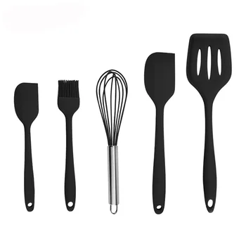 

Silicone Food Spatula Turner Basting Brush Egg Beater Whisk Scraper Spatula Silicone Kitchenware Cooking Tools
