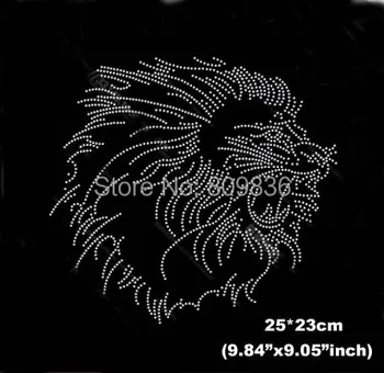 

High quality animal design hot fix rhinestones heat transfer design iron on motifs patches, DIY motif rhinestones(ss-6017)
