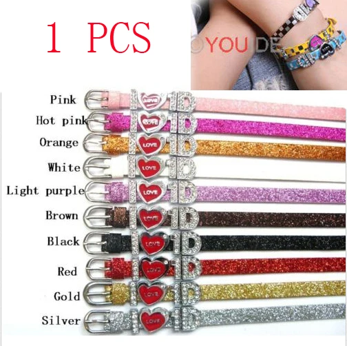 One Direction Wristbands Crystal Slider Bracelets I love 1 | Украшения и аксессуары