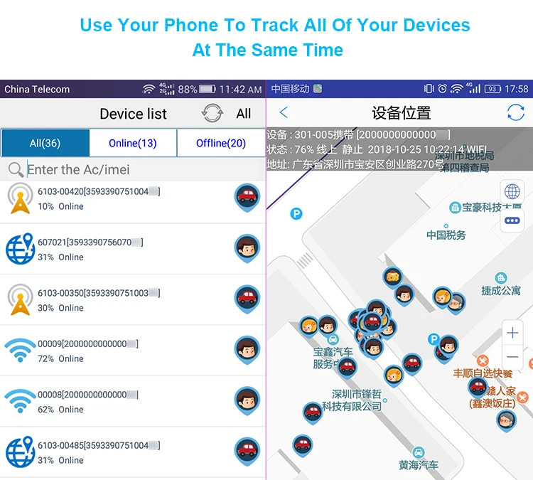 Купить 365GPS ZX620 micro Wifi + LBS смарт GSM SIM чип отслеживания с ...