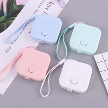Leather Soft Ruler Portable Candy Color Tape Measure 1.5m Imperial Inch Ruler Stationery School Supplies