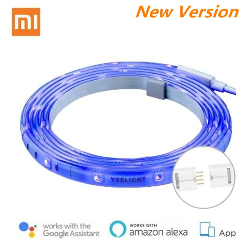Новый Xiaomi Yeelight RGB Alexa Голосовое управление цветной светодиод 2 м 16 миллионов