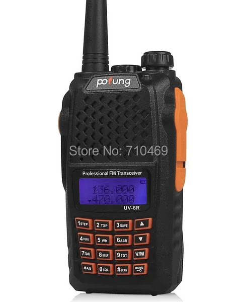 DHL Бесплатная доставка + 2015 горячая рация пара Baofeng UV 6R радио Vhf Dualband pofung uv6r