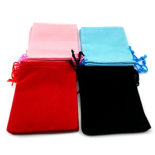 Jewelry Packing Velvet Bag Packaging Bags Drawstring Wedding Christmas Gift Storage Bags