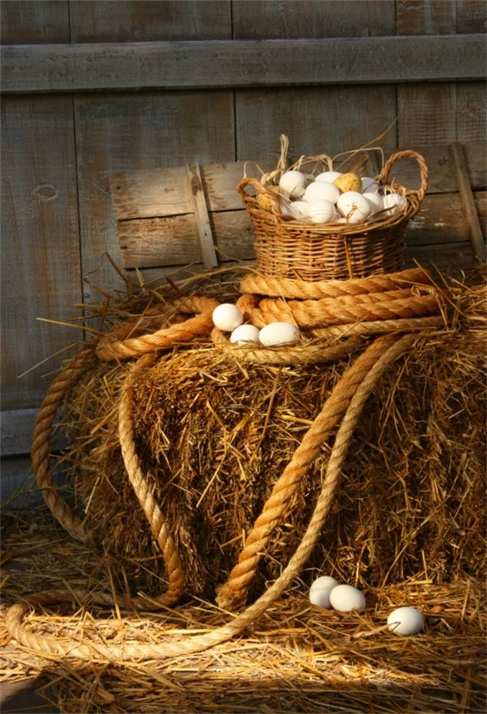 Laeacco ферма Heystack яйца Пасхальные фотографии фоны индивидуальные фотографические фоны реквизит для фотостудии