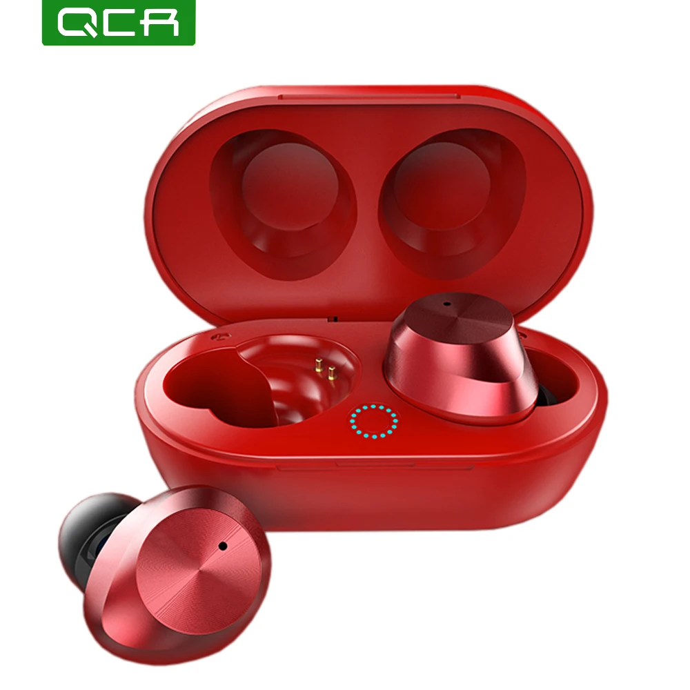 

QCR T9S Bluetooth 5.0 Earbuds Wireless Earphone Mini Binaural Earphone Touch TWS Bluetooth Headset For Smart Phone/Notebook