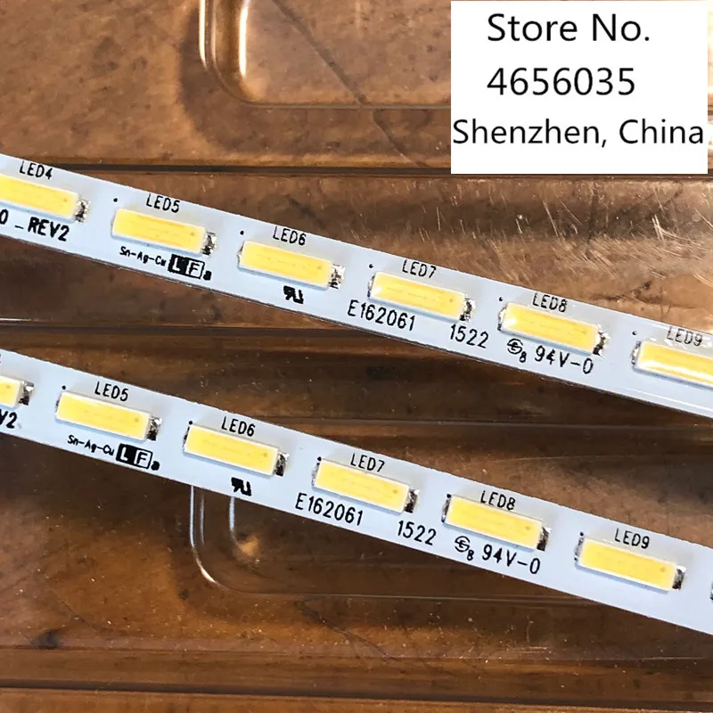 Из 2 предметов светодиодный полосы 64 светодиодный s для sony Sharp 55 ''KD-55X8500D YLS_HRN55_7020_REV2 YLS_HRN55_7020_V1.5 E162061 XBR-55X850C KD-55X8508C