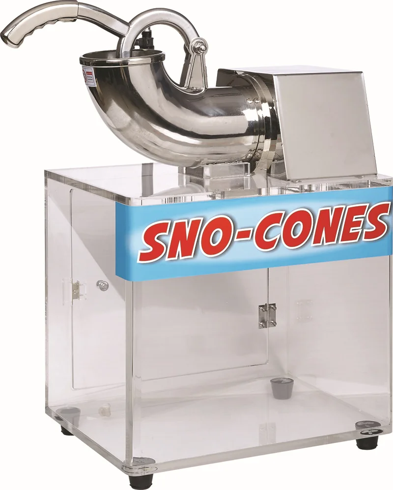 

110V-220V200W Fruit Frost Machine Acrylic Box Ice Sander Ice Crusher Ice Coffee Machine